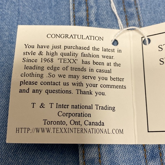 Western Denim TEXX Long Sleeve Button Down Shirt - Picture 10 of 10